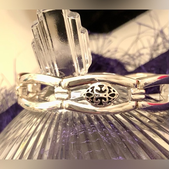 Napier Stretch Silver Tone w/Black Accents Bracelet - Picture 4 of 8